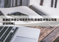 启迪区块链公司现状如何[启迪区块链公司现状如何啊]